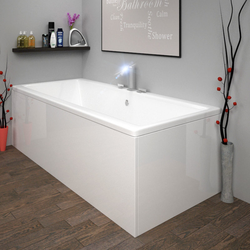 MDF Acrylic Bath Panel White Buy Online At Bathroom City